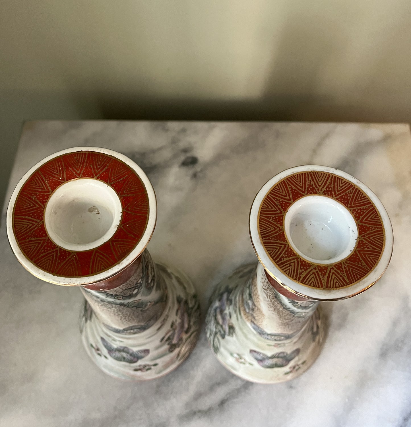 Macua Porcelain Candlesticks