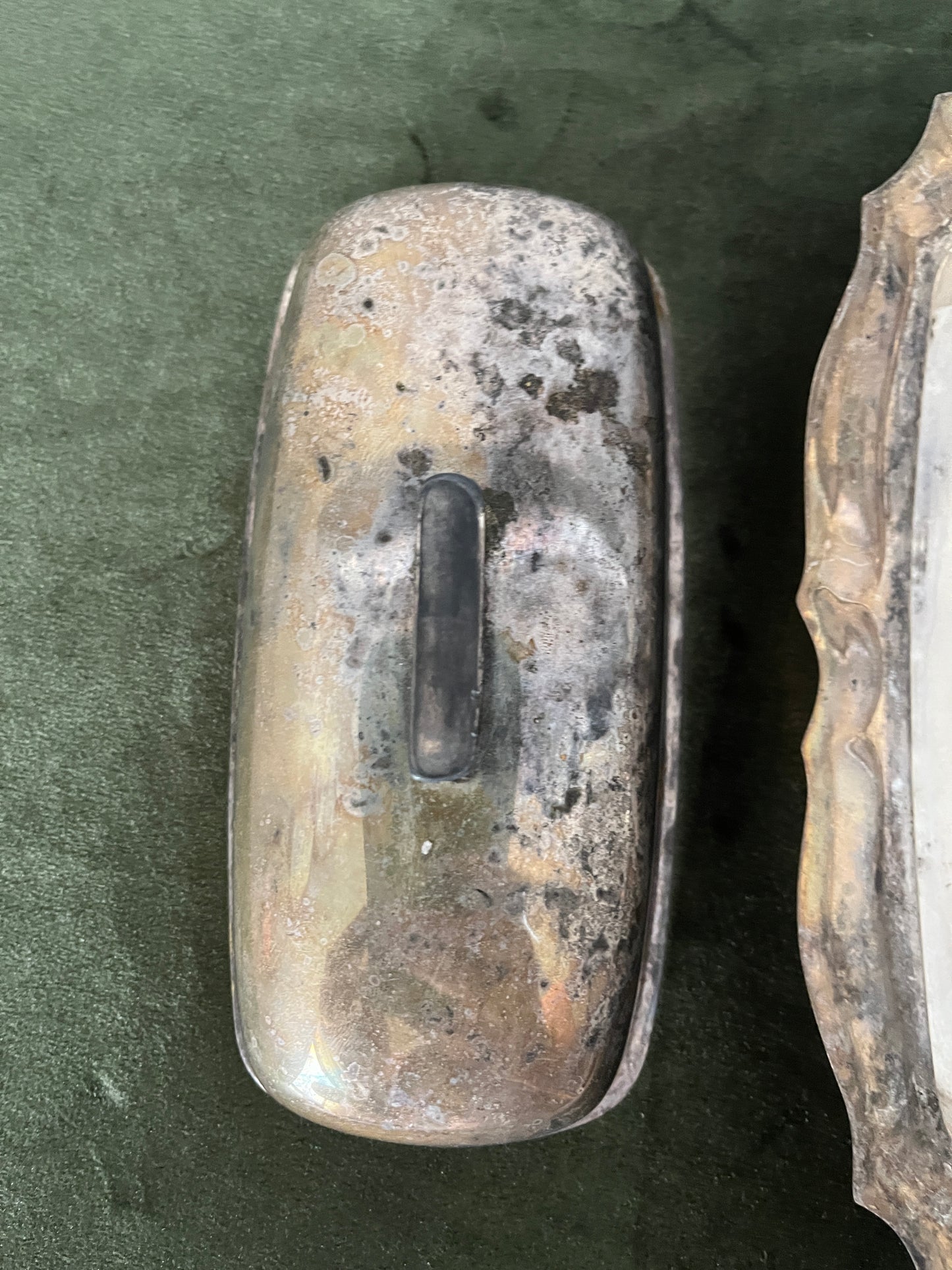 F.B. Rogers Silver Co. Silver Plated Butter Dish