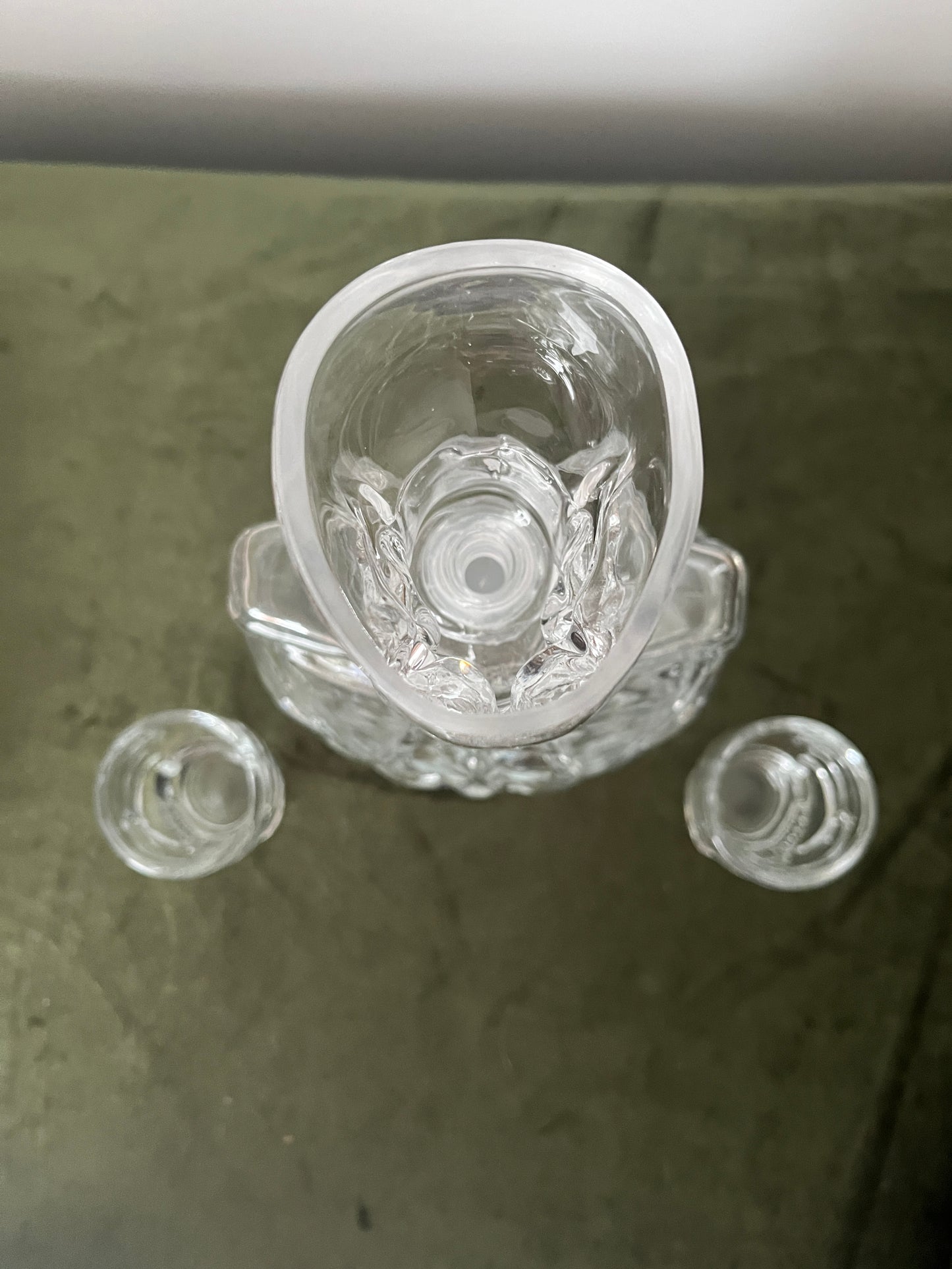 Skull Glass Decanter with 2 Shot Glasses