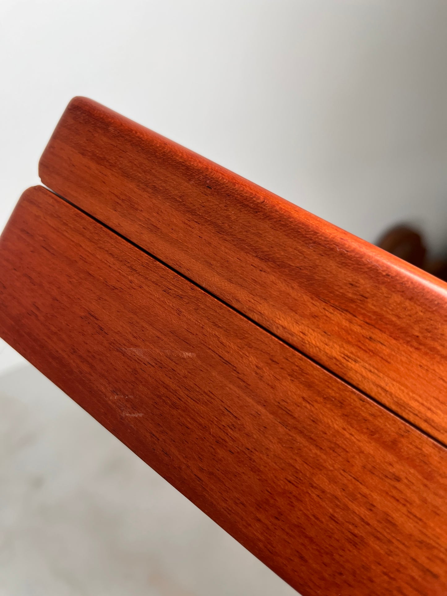 Handcrafted Bubinga & Birdseye Maple Jewelry Box | Sapphire Lined | Artisan Signed