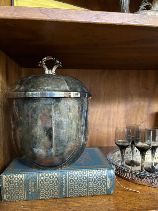 Oneida Silver-Plated Ice Bucket with Patina